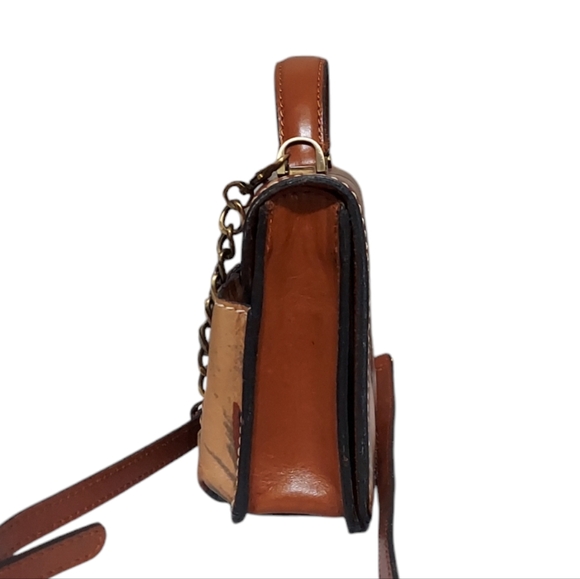 Patricia Nash Mini Camo Leather Crossbody Bag Very Gently Loved - Picture 7 of 12